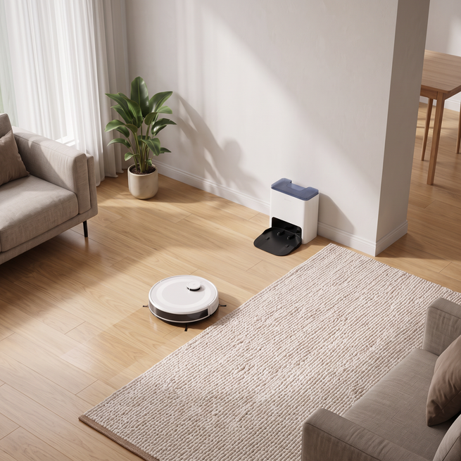 Lefant M2 Plus le long d'un tapis
