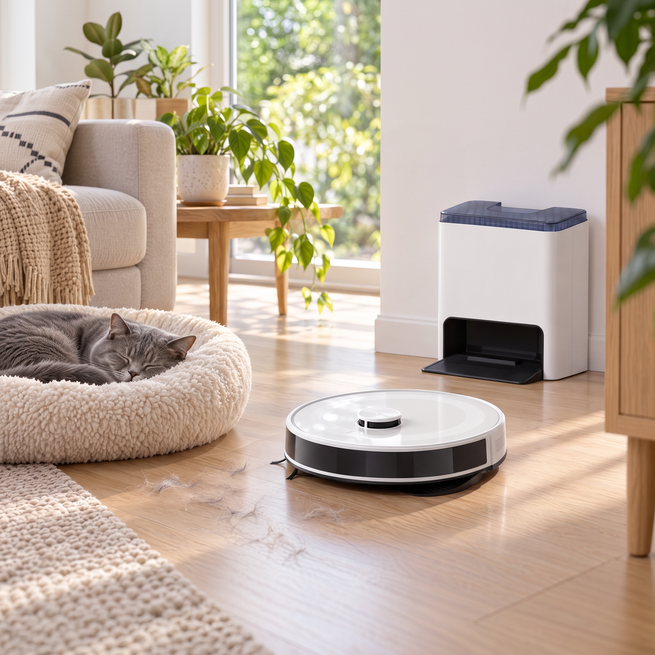 Lefant M2 Plus près d'un chat