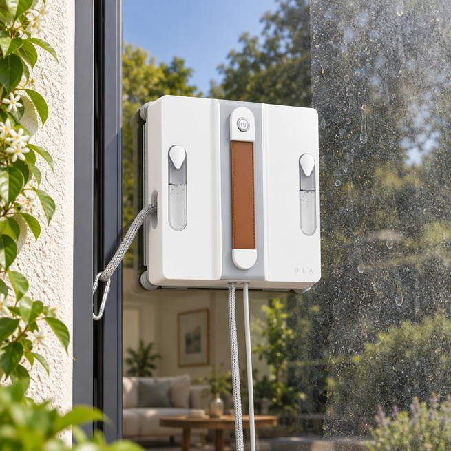 OLA Ultra : il lave aussi vos vitres côté extérieur